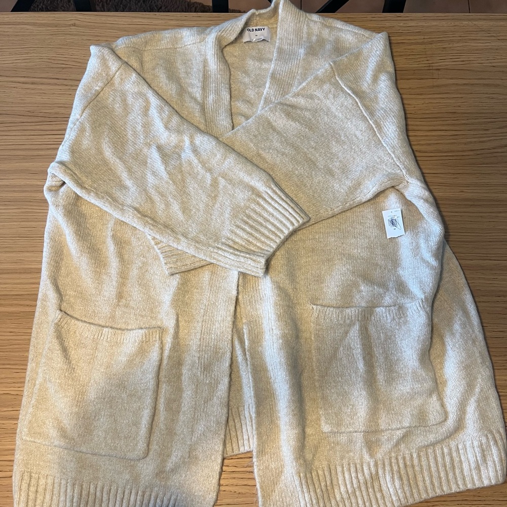 Old Navy Cream Open Front Cardigan. 3X